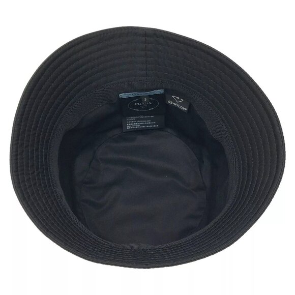 PRADA hat 1HC1372DMIF0632S Nylon Black NEW Women - Picture 6 of 8